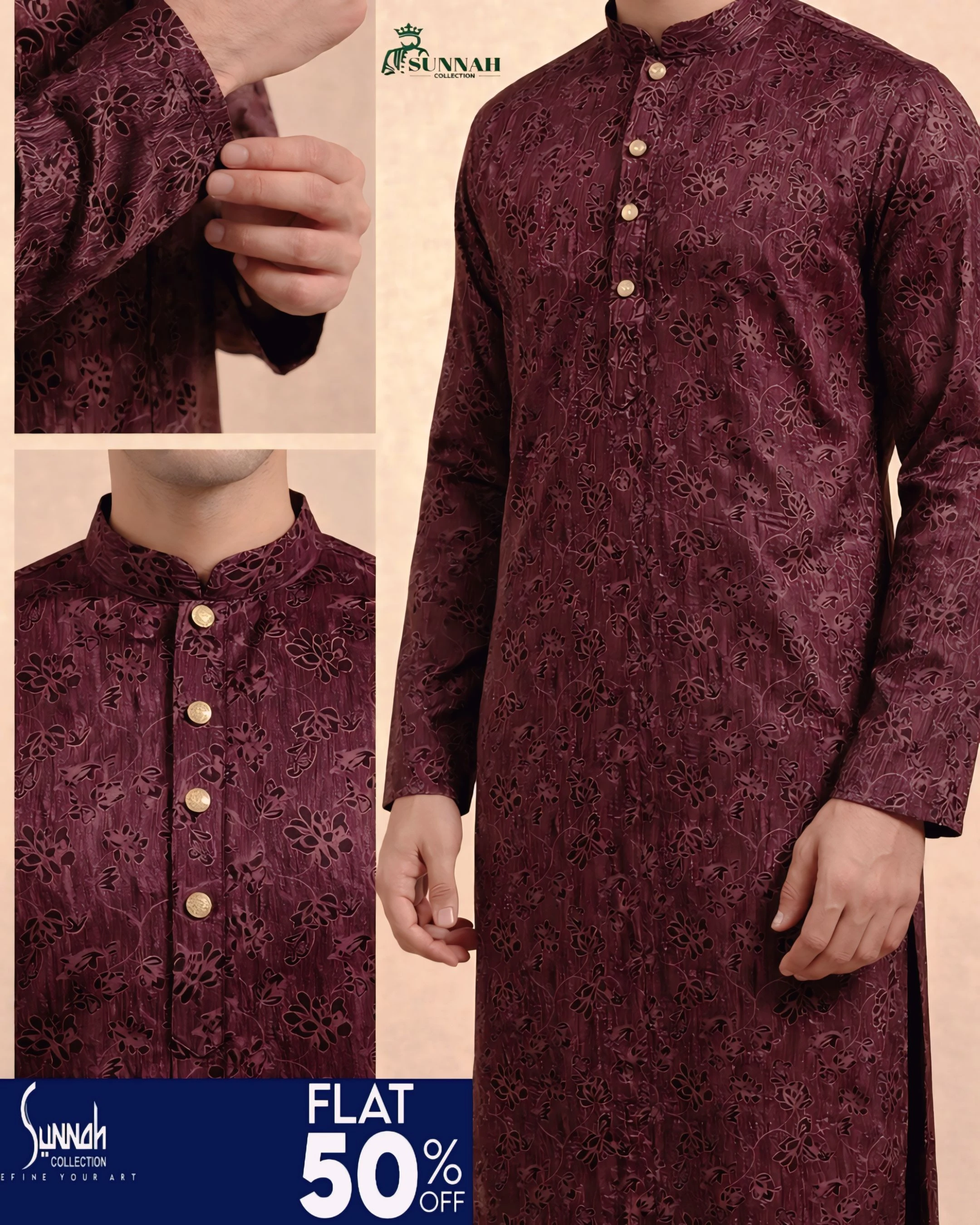 পাকিস্তানি ব্যাম্ব কটন ফেব্রিক্স-T-06